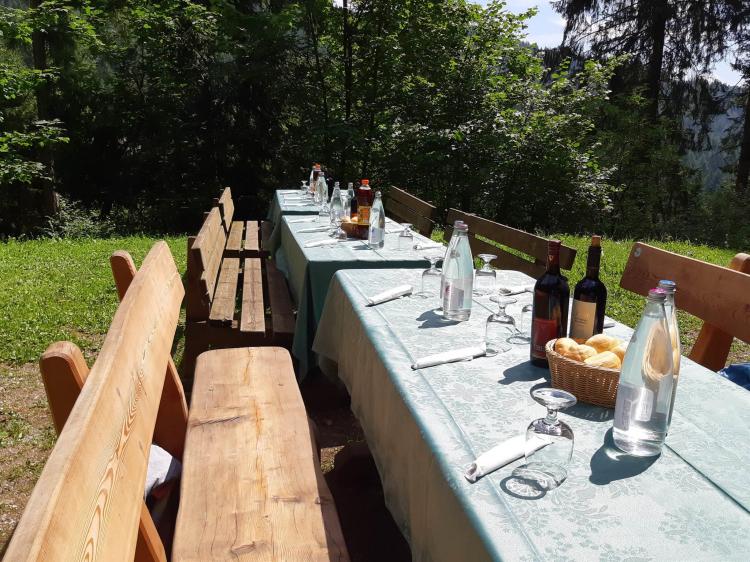 Pranzo in Baita Alpen Garten Hotel Margherita Val 