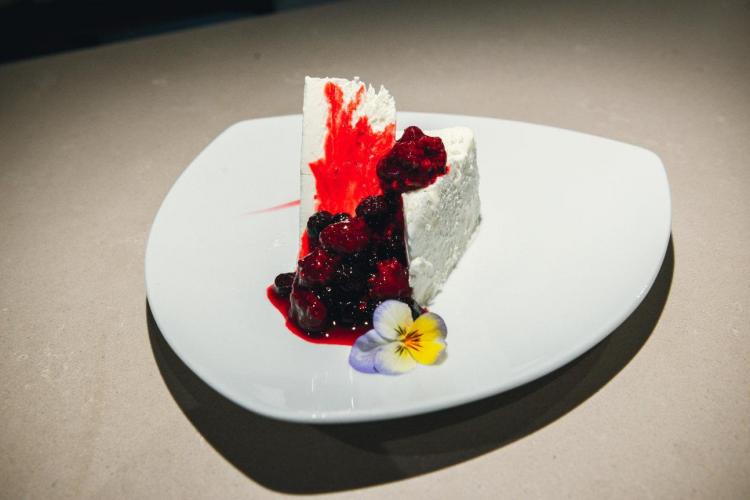 Trancio di gelato allo yogurt