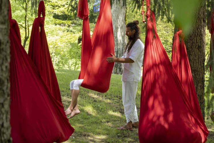 Yoga in volo GHT Comano Natural Wellness