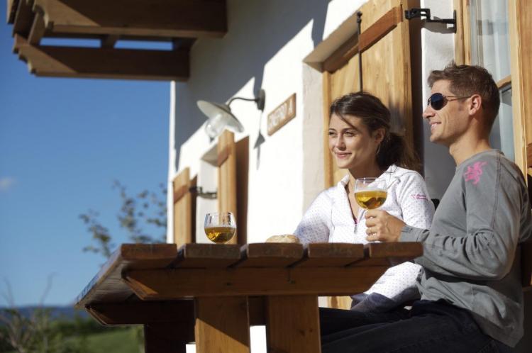 aperitivo in giardio_chalet alpino