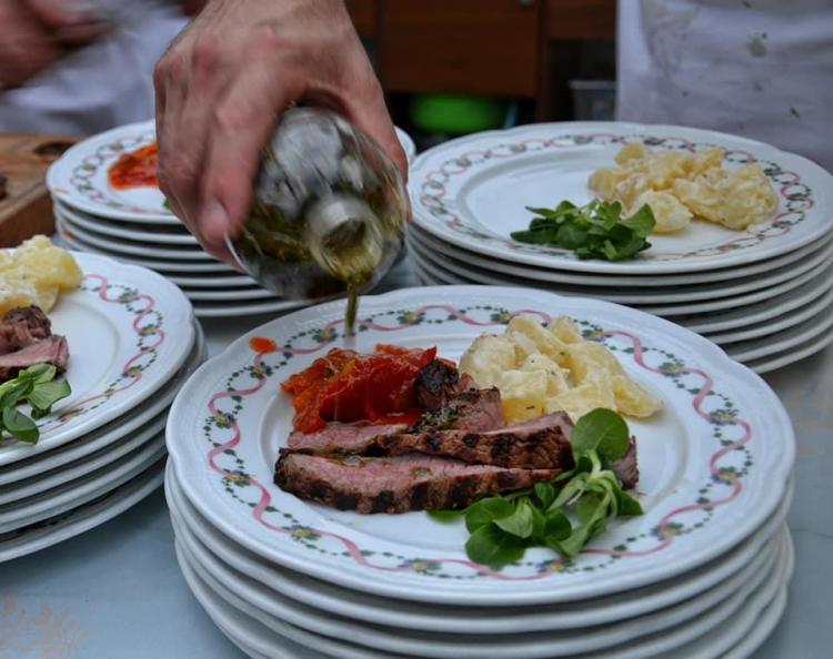 Cena in Vigna, ristorante Comano terme