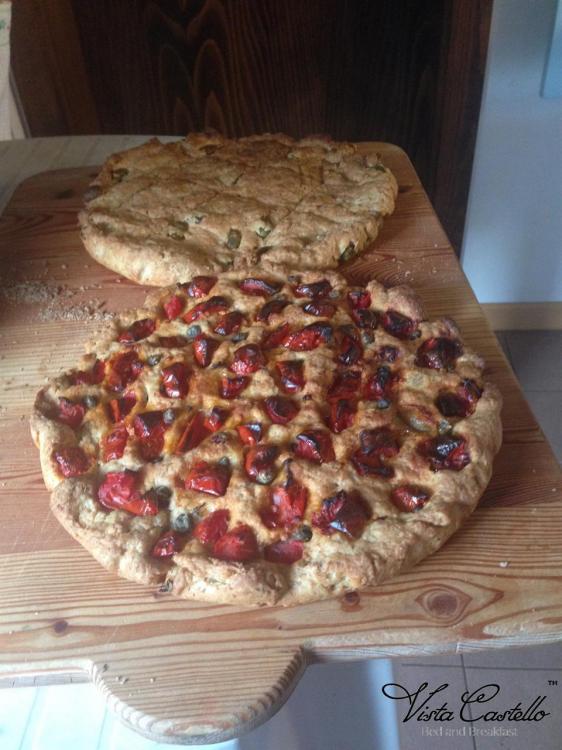 Focaccia salata fatta in casa - B&B Vista Castello
